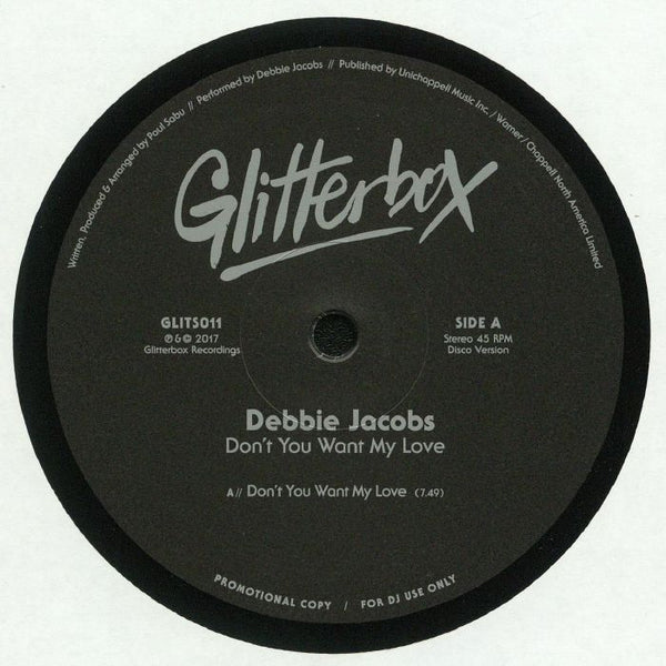 Debbie JACOBS Don't You Want My Love Glitterbox Format: 12" repress