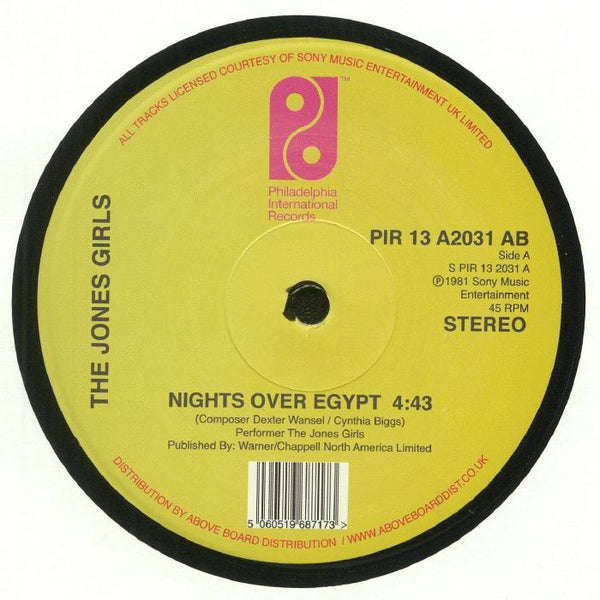 The JONES GIRLS Nights Over Egypt (reissue) (12" repress) Philadelphia International US