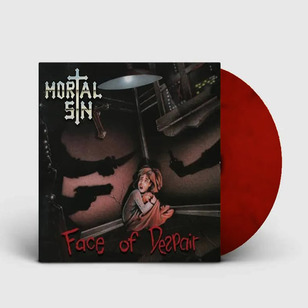 MORTAL SIN FACE OF DESPAIR (DARK RED VINYL EDITION) Vinyl LP