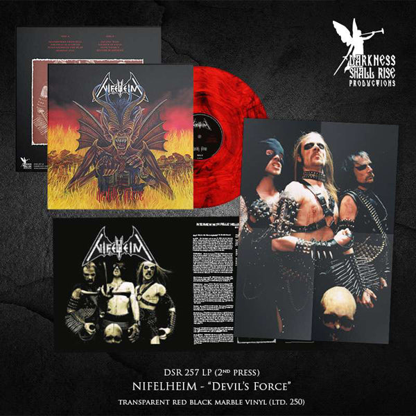 NIFELHEIM DEVIL'S FORCE (TRANSPARENT RED BLACK MARBLE VINYL) Vinyl LP