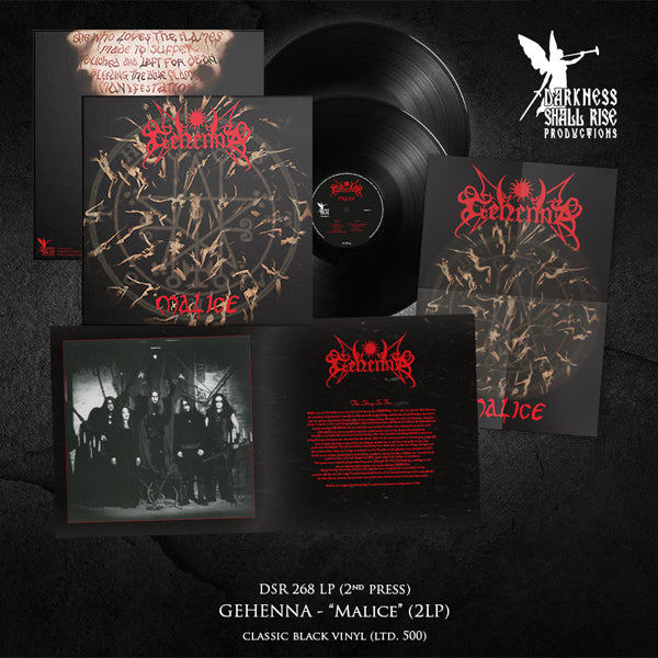 GEHENNA MALICE (OUR THIRD SPELL) (BLACK VINYL 2LP 2ND PRESS) Vinyl Double Album