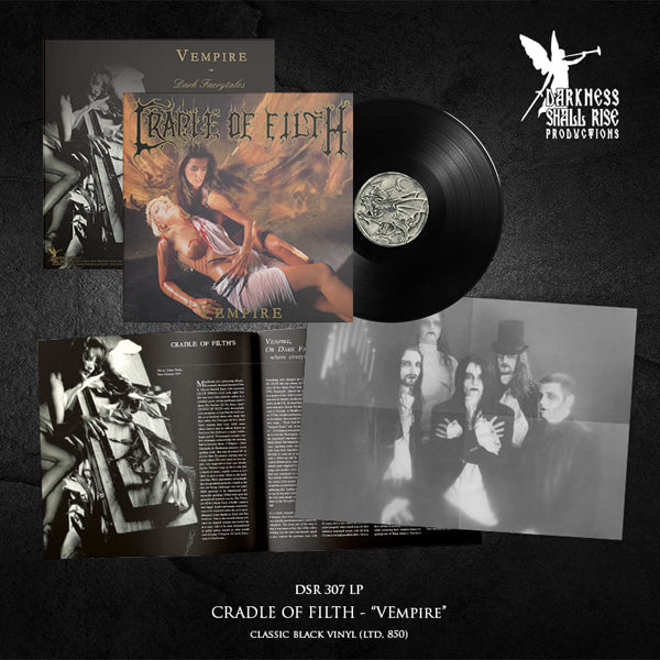 CRADLE OF FILTH VEMPIRE, OR DARK FAERYTALES IN PHALLUSTEIN (BLACK VINYL) Vinyl LP