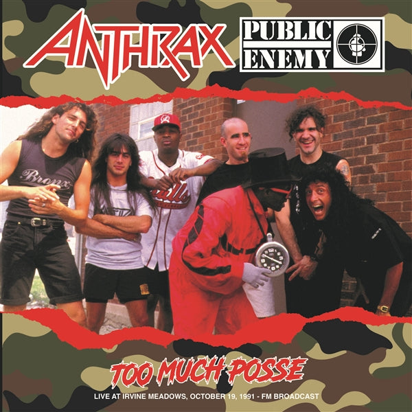 Too Much Posse: Live At Irvine Meadows. October 19. 1991 Fm Broadcast Artist ANTHRAX - PUBLIC ENEMY Format:LP Label:DEAR BOSS