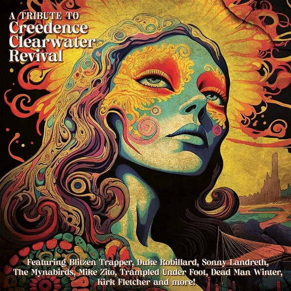 VARIOUS - A TRIBUTE TO CREEDENCE CLEARWATER REVIVAL (RED) vinyl lp