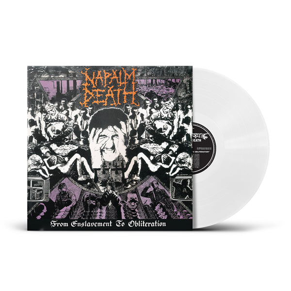 NAPALM DEATH FROM ENSLAVEMENT TO OBLITERATION (PHD EXCLUSIVE WHITE VINYL) Vinyl LP