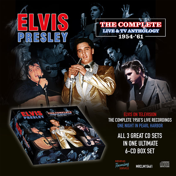ELVIS PRESLEY THE COMPLETE LIVE & TV ANTHOLOGY 1954 – ‘61 (6CD BOX) Compact Disc Box Set