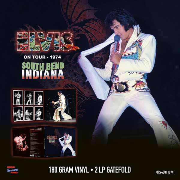 ELVIS PRESLEY ON TOUR 1974 - SOUTH BEND INDIANA (2LP) Vinyl Double Album