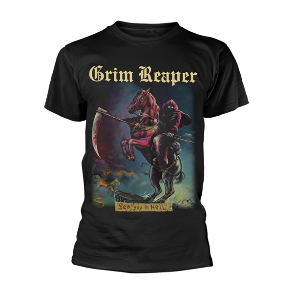 GRIM REAPER SEE YOU IN HELL T-SHIRT