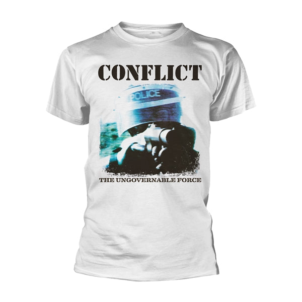 CONFLICT THE UNGOVERNABLE FORCE (WHITE) T-SHIRT