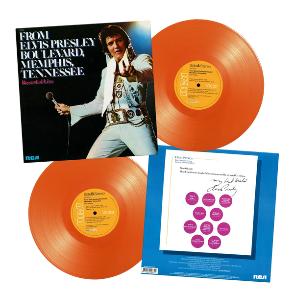 From Elvis Presley Blvd Memphis, TN - Orange Vinyl lp ltd numbered