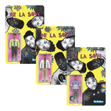 SET OF ALL THREE WAVE 1 DE LA SOUL SUPER 7 REACTION FIGURES
