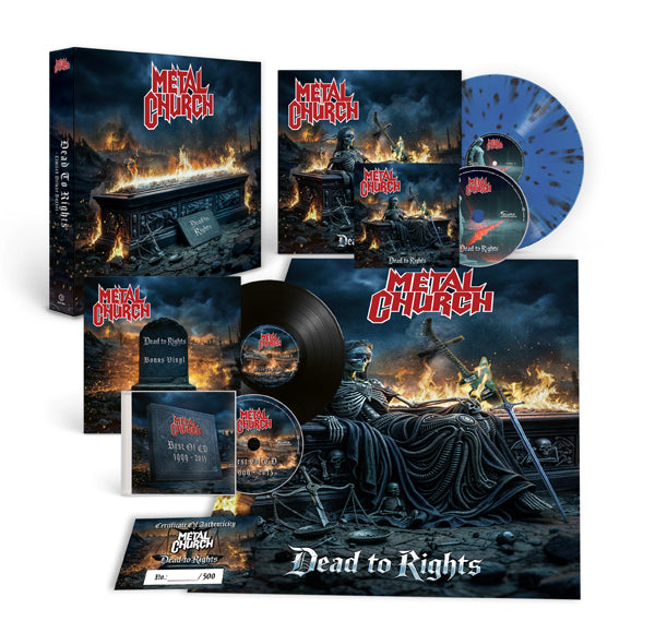 METAL CHURCH DEAD TO RIGHTS (EXCLUSIVE BOX SET - CD-DIGI, LP, BONUS 10" LP, BEST OF CD, POSTER + CERTIFICATE) Vinyl LP Box Set