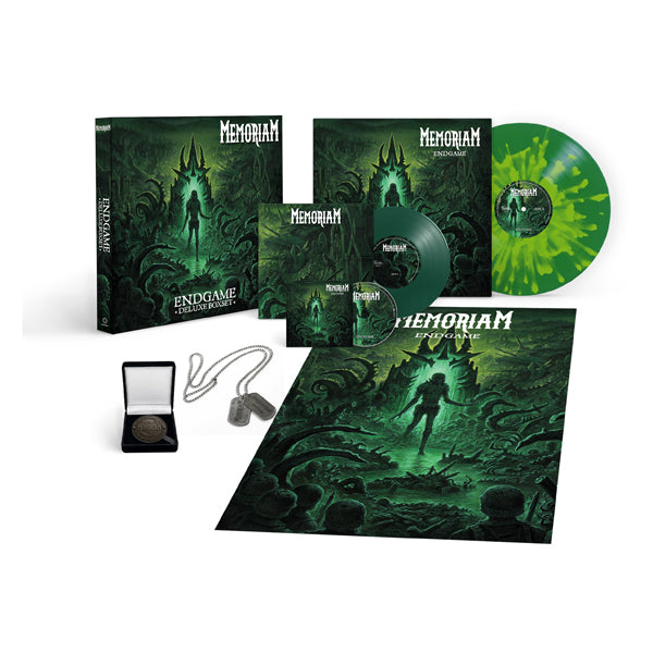 MEMORIAM ENDGAME (EXCLUSIVE BOX - SPLATTER LP, CD, 7", POSTER, COLLECTOR'S COIN, DOG TAG) Vinyl LP Box Set