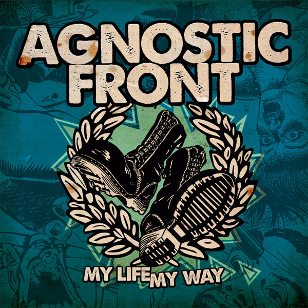 AGNOSTIC FRONT MY LIFE MY WAY (OLIVE GREEN/TRANSPARENT BLUE) VINYL LP