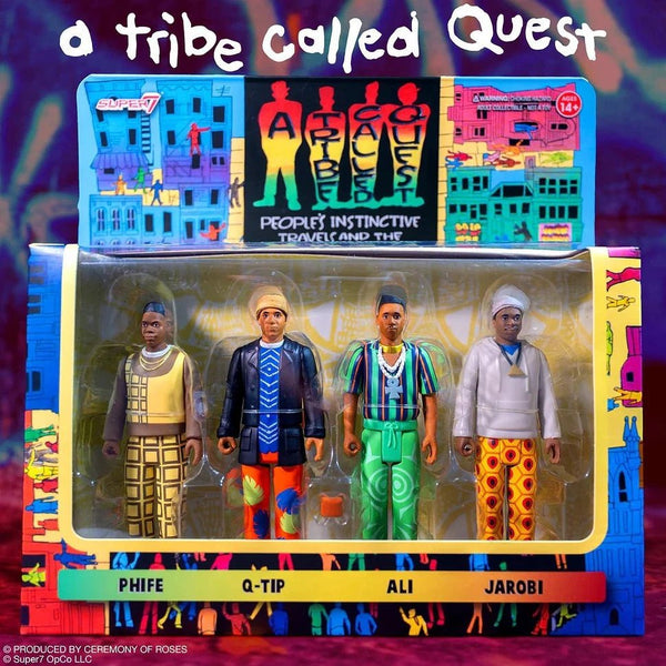 A Tribe Called Quest Reaction Figures Wave 1 People's Instinctive Travels And The Paths Of Rhythm (4 - Pack) super 7 - punk to funk heaven
