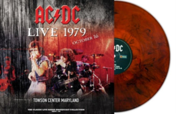 AC/DC Live 1979 At Towson Center (Red Marble Vinyl) LP ltd - punk to funk heaven