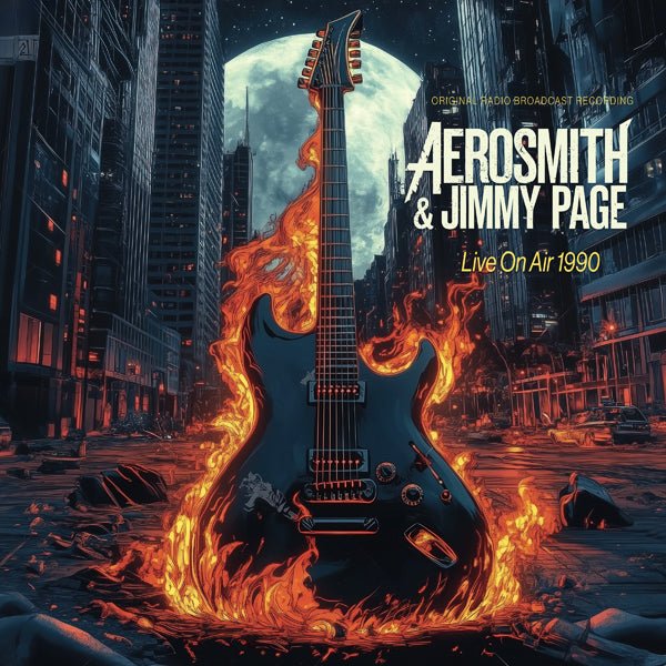 AEROSMITH FEAT. JIMMY PAGE LIVE ON AIR 1990 (ORANGE VINYL) Vinyl LP - punk to funk heaven