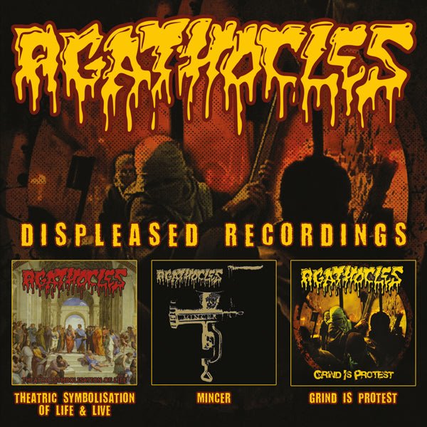 AGATHOCLES DISPLEASED RECORDINGS (3CD) COMPACT DISC BOX SET - punk to funk heaven