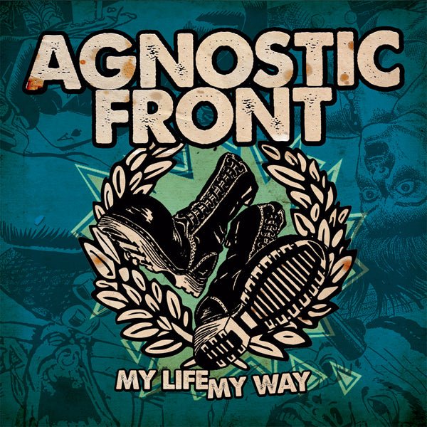 AGNOSTIC FRONT MY LIFE MY WAY (OLIVE GREEN/TRANSPARENT BLUE) VINYL LP - punk to funk heaven