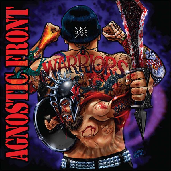 AGNOSTIC FRONT WARRIORS (GRIMACE PURPLE/SEA BLUE) VINYL LP - punk to funk heaven