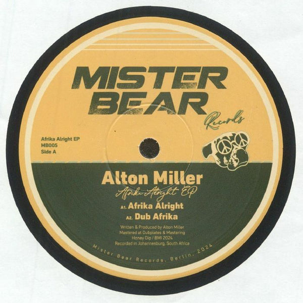 Alton MILLER Afrika Alright EP Mister Bear Format: 12" - punk to funk heaven