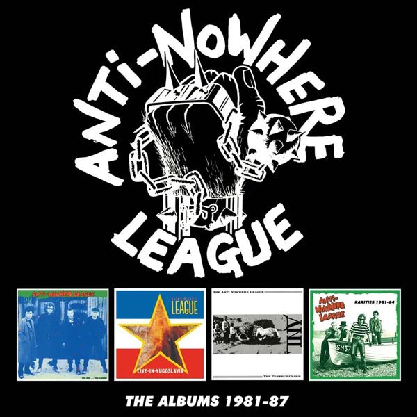 ANTI - NOWHERE LEAGUE THE ALBUMS 1981 - 87 (4CD BOXSET) Compact Disc - 4 CD Box Set - punk to funk heaven