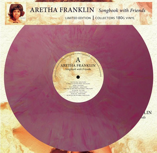 ARETHA FRANKLIN SONGBOOK WITH FRIENDS (LTD MARBLED VINYL) VINYL LP - punk to funk heaven