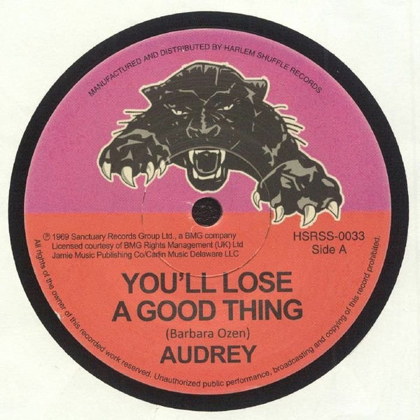 AUDREY You'll Lose A Good Thing Harlem Shuffle Format: 7" - punk to funk heaven
