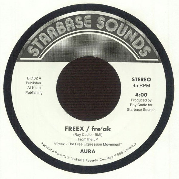 AURA Freex/fre'ak (reissue) (7") Backatcha - punk to funk heaven