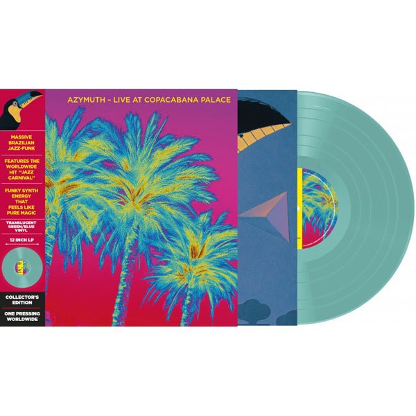 AZYMUTH LIVE AT COPACABANA PALACE (BLUE/GREEN VINYL) VINYL LP - punk to funk heaven