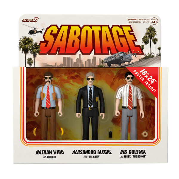 BEASTIE BOYS “SABOTAGE” SPECIAL EDITION 3 PACK super 7 ReAction Figure boxed set - punk to funk heaven