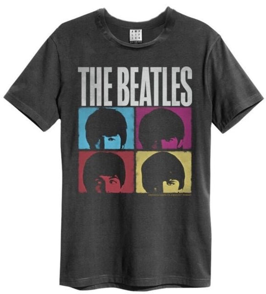 Beatles Hard Days Night Amplified Vintage Charcoal Small T Shirt - punk to funk heaven