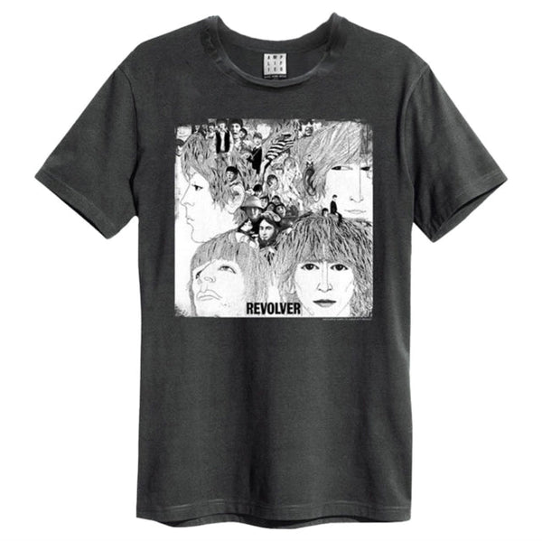 Beatles Revolver Amplified Vintage Charcoal T Shirt - punk to funk heaven