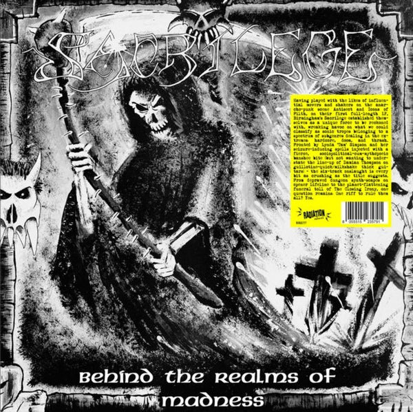 Behind The Realms Of Madness SACRILEGE vinyl lp (Orange Vinyl) - punk to funk heaven