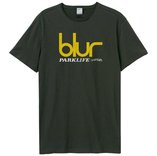 Blur Parklife Greyhound Amplified Vintage Charcoal T Shirt - punk to funk heaven