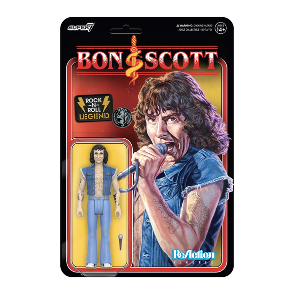 Bon Scott Reaction Figures Wave 01 - Bon Scott AC/DC super 7 - punk to funk heaven