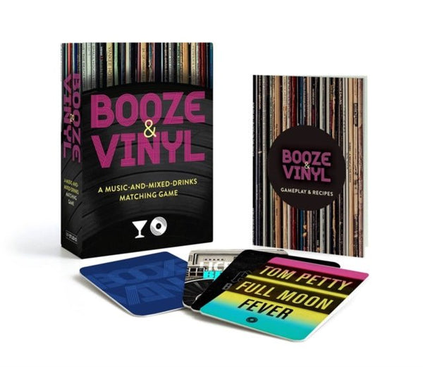 Booze & Vinyl: A Spirited Guide To Great Music And Mixed Drinks Hardback Book - punk to funk heaven