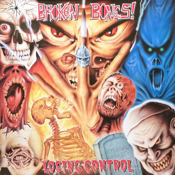 BROKEN BONES LOSING CONTROL (BLUE VINYL) Vinyl LP - punk to funk heaven
