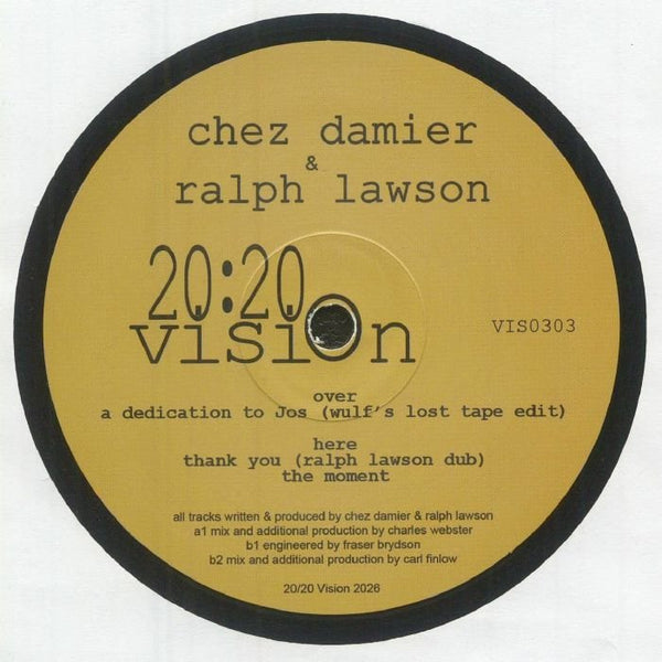 Chez DAMIER / RALPH LAWSON Moments in Time (180 gram vinyl 12") 20/20 Vision - punk to funk heaven