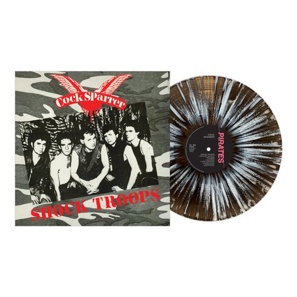 COCK SPARRER SHOCK TROOPS (LTD.BLACK ICE VINYL) VINYL LP - punk to funk heaven