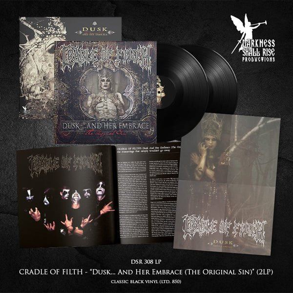 CRADLE OF FILTH DUSK AND HER EMBRACE (THE ORIGINAL SIN) (BLACK VINYL) Vinyl Double Album - punk to funk heaven