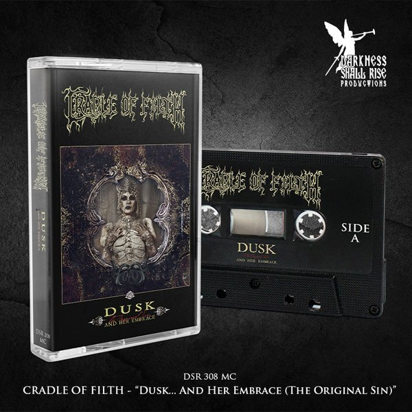 CRADLE OF FILTH DUSK AND HER EMBRACE (THE ORIGINAL SIN) Music Cassette - punk to funk heaven