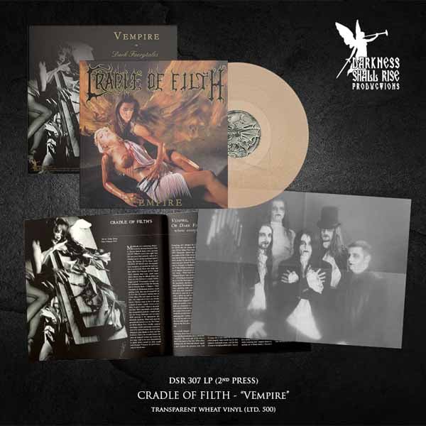 CRADLE OF FILTH VEMPIRE, OR DARK FAERYTALES IN PHALLUSTEIN (TRANSPARENT WHEAT VINYL) Vinyl LP - punk to funk heaven