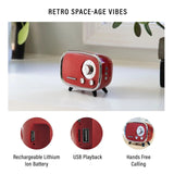 Crosley Rondo Bluetooth Speaker RED Portable Hands - Free Retro Space - Age - punk to funk heaven