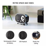 Crosley Rondo Bluetooth Speaker Tourmaline Portable Hands - Free Retro Space - Age - punk to funk heaven