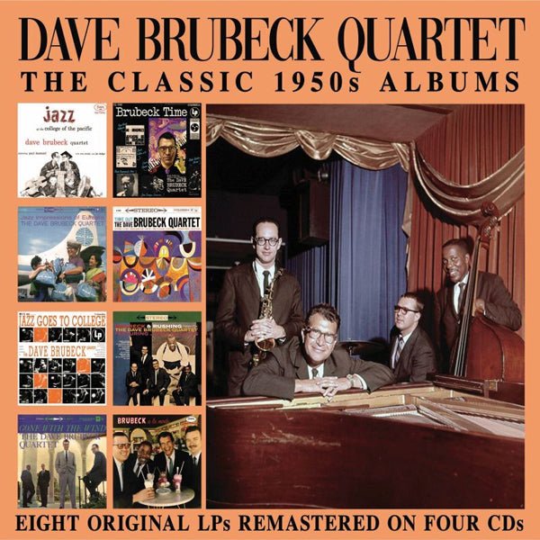 DAVE BRUBECK QUARTET THE CLASSIC 1950S ALBUMS COMPACT DISC - 4 CD BOX SET - punk to funk heaven