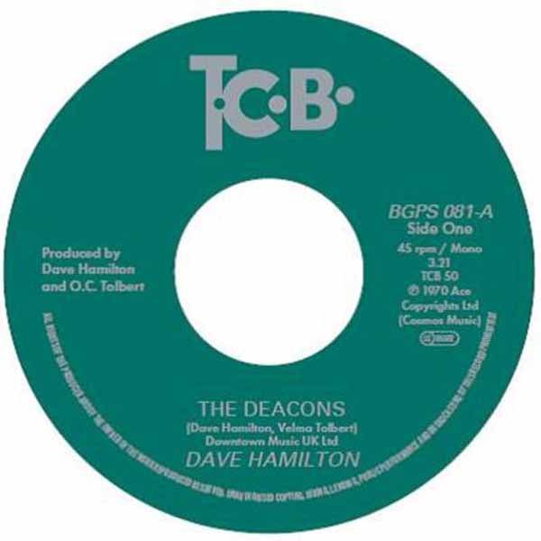 DAVE HAMILTON THE DEACONS Vinyl 7" - punk to funk heaven