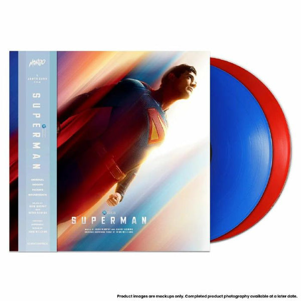 David FLEMING / JOHN MURPHY Superman (Soundtrack) (gatefold heavyweight lacquers cut red &amp; blue vinyl 2xLP with obi - strip) Mondo US - punk to funk heaven
