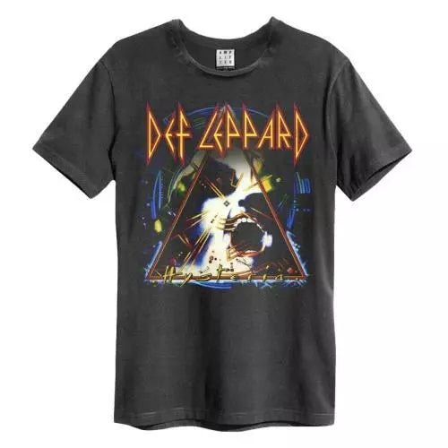 Def Leppard Hysteria Amplified Vintage Charcoal X Large T Shirt - punk to funk heaven
