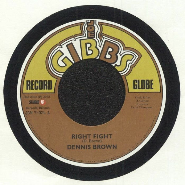 Dennis BROWN / WE ARE PEOPLE BAND Right Fight Joe Gibbs/ Studio 16 Format: 7" - punk to funk heaven